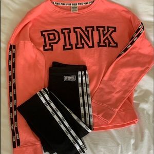 PINK Leggings and Sweatshirt set